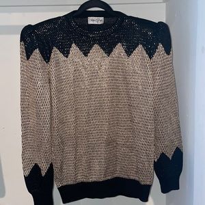 Black and gold 80's sweater